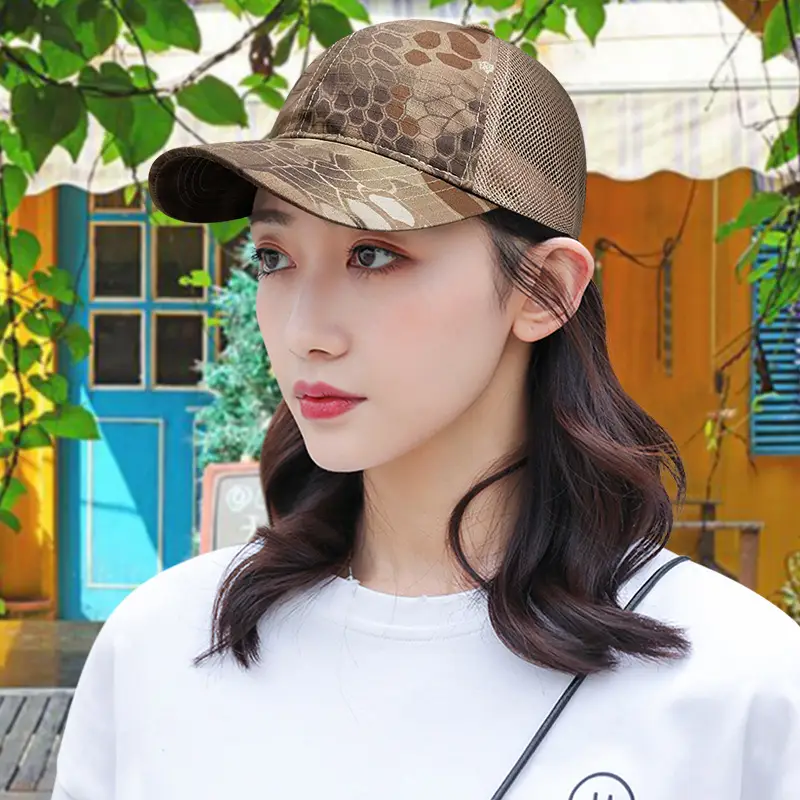 Camouflage Mesh Cap for Men Women Plus Size - Image 13