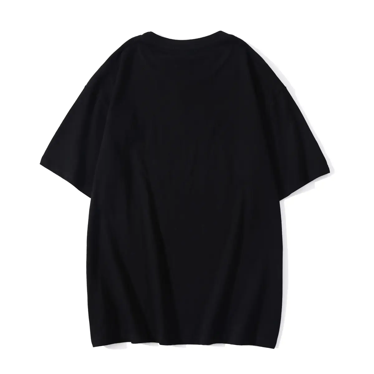 Black Cartoon Embroidered Short Sleeve T-Shirt - Image 5