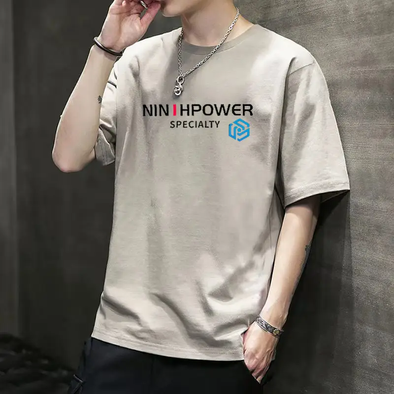 Men's White 2022 Harajuku Style Half Sleeve T-Shirt - Image 13