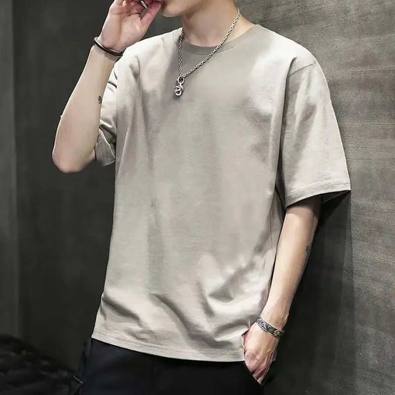 Men's White 2022 Harajuku Style Half Sleeve T-Shirt - Image 19