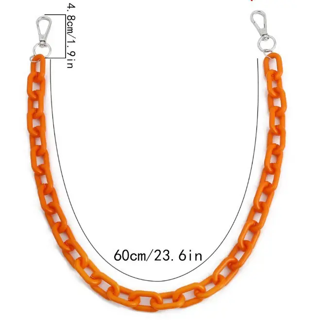 Korean Ins Waist Chain Candy Color Resin Pants