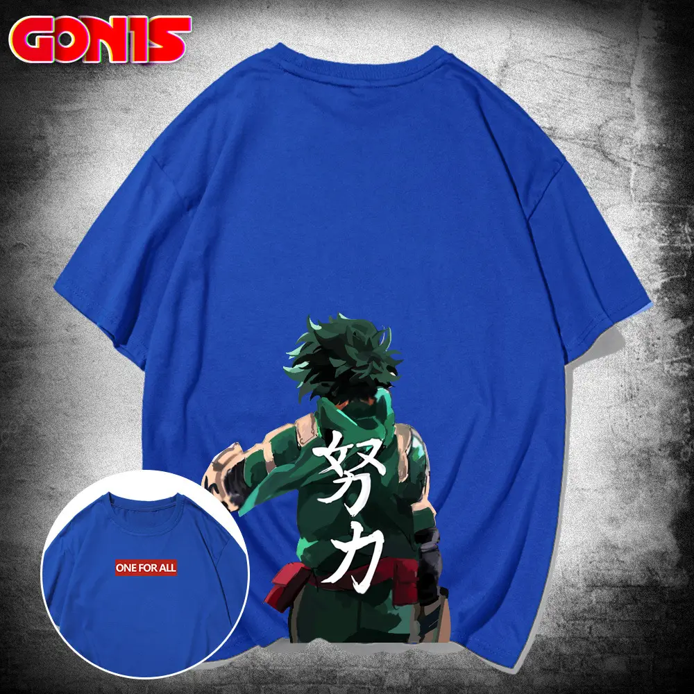 Men Pure Cotton Loose T-Shirt Anime Graphic - Image 5