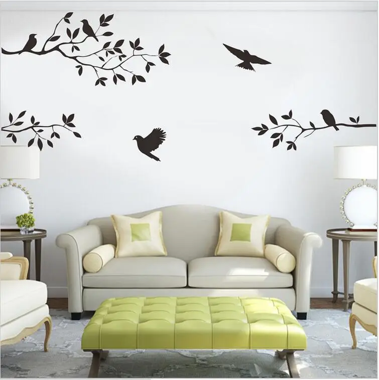 Removable Wall Stickers Bird Branch Decor 60x44cm - Image 3