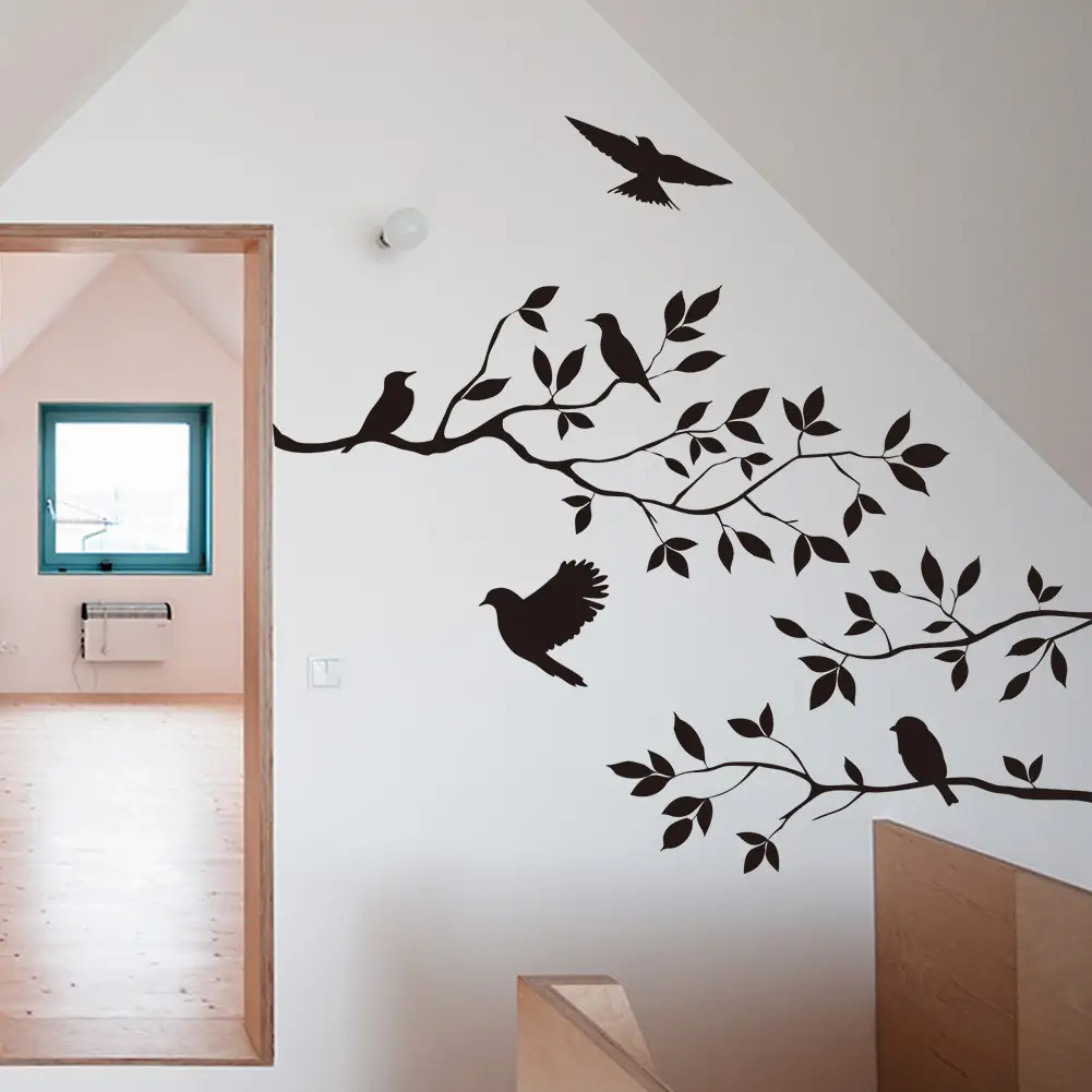 Removable Wall Stickers Bird Branch Decor 60x44cm - Image 4