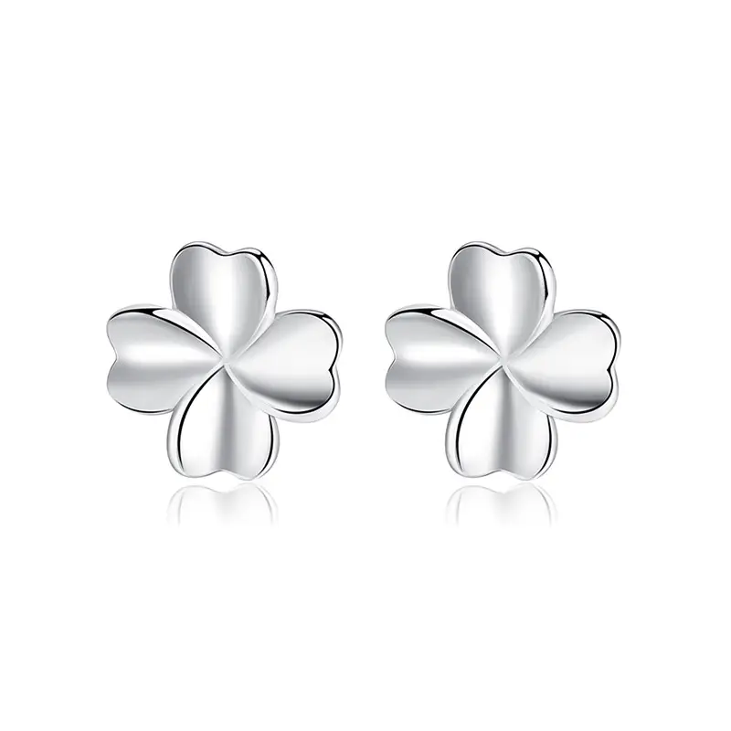 Four-Leaf Clover Sterling Silver Earrings for Women - Image 5