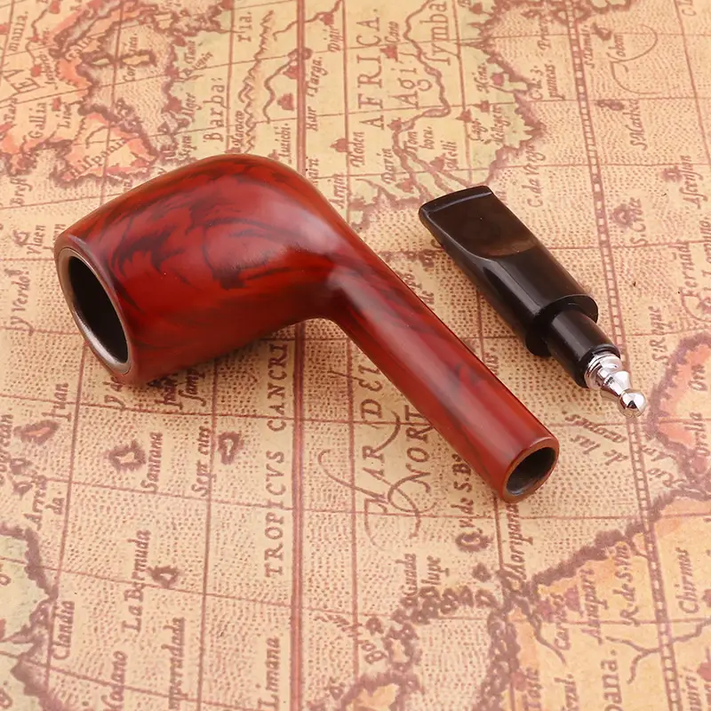 Refined and Hued Red Iron Pot Pipe Small Dry Tobacco Set - Image 6