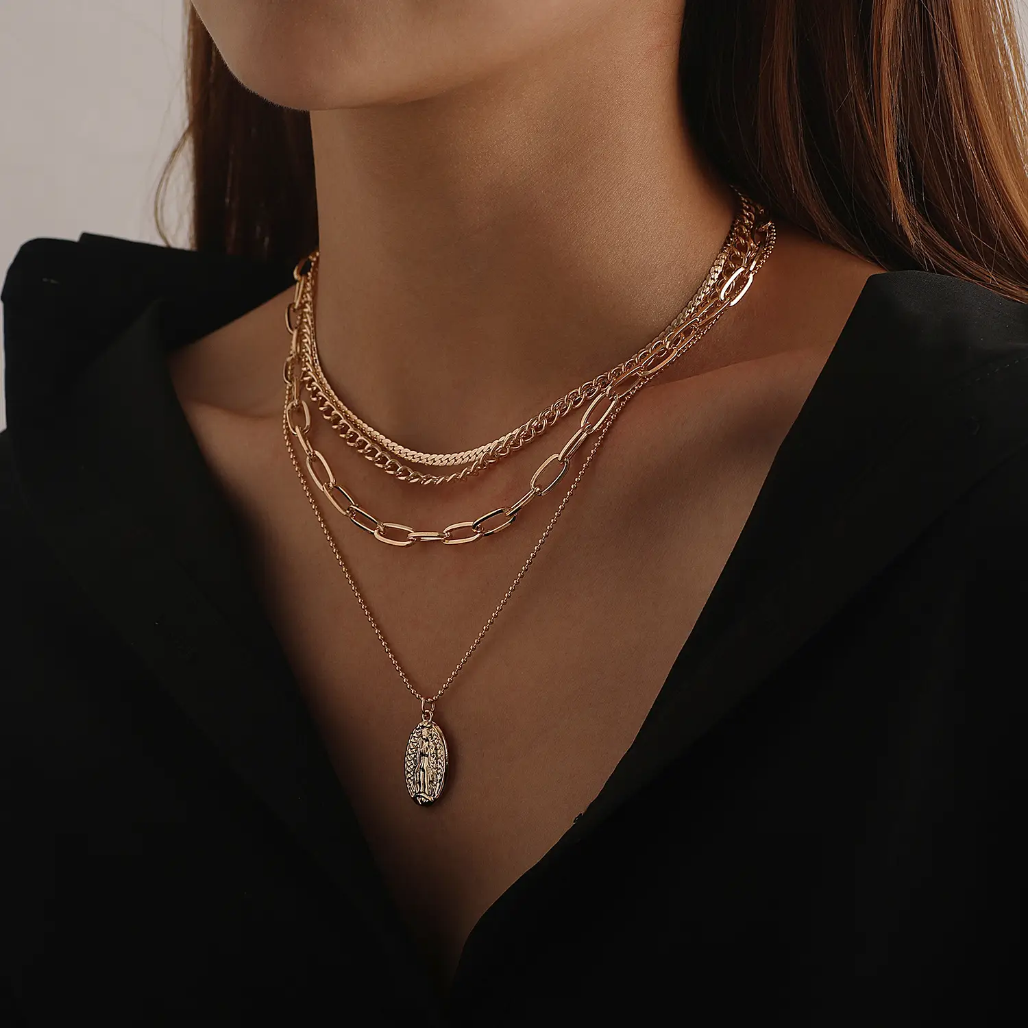 European & American Cross-Country Jewelry Multi Layer Chain Necklace Women - Image 4