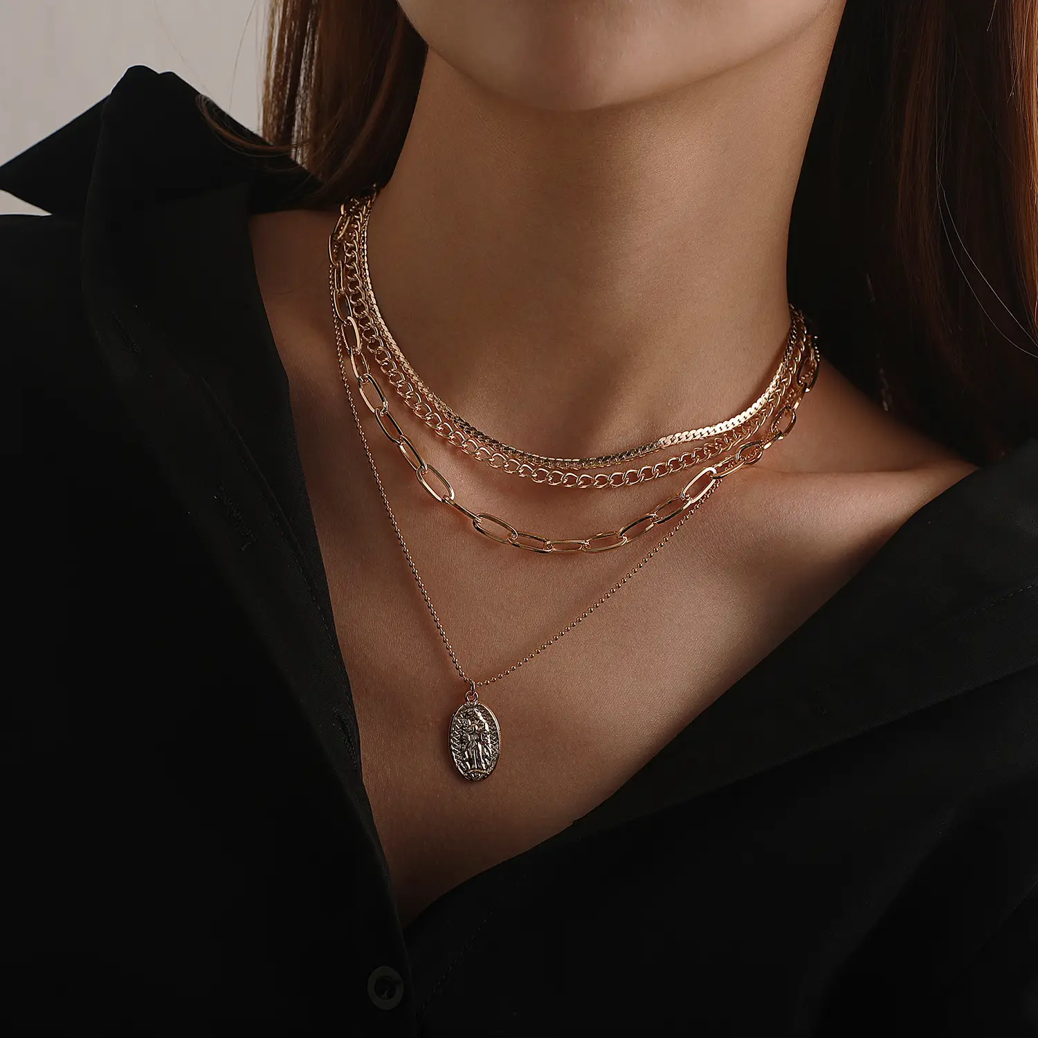 European & American Cross-Country Jewelry Multi Layer Chain Necklace Women - Image 5