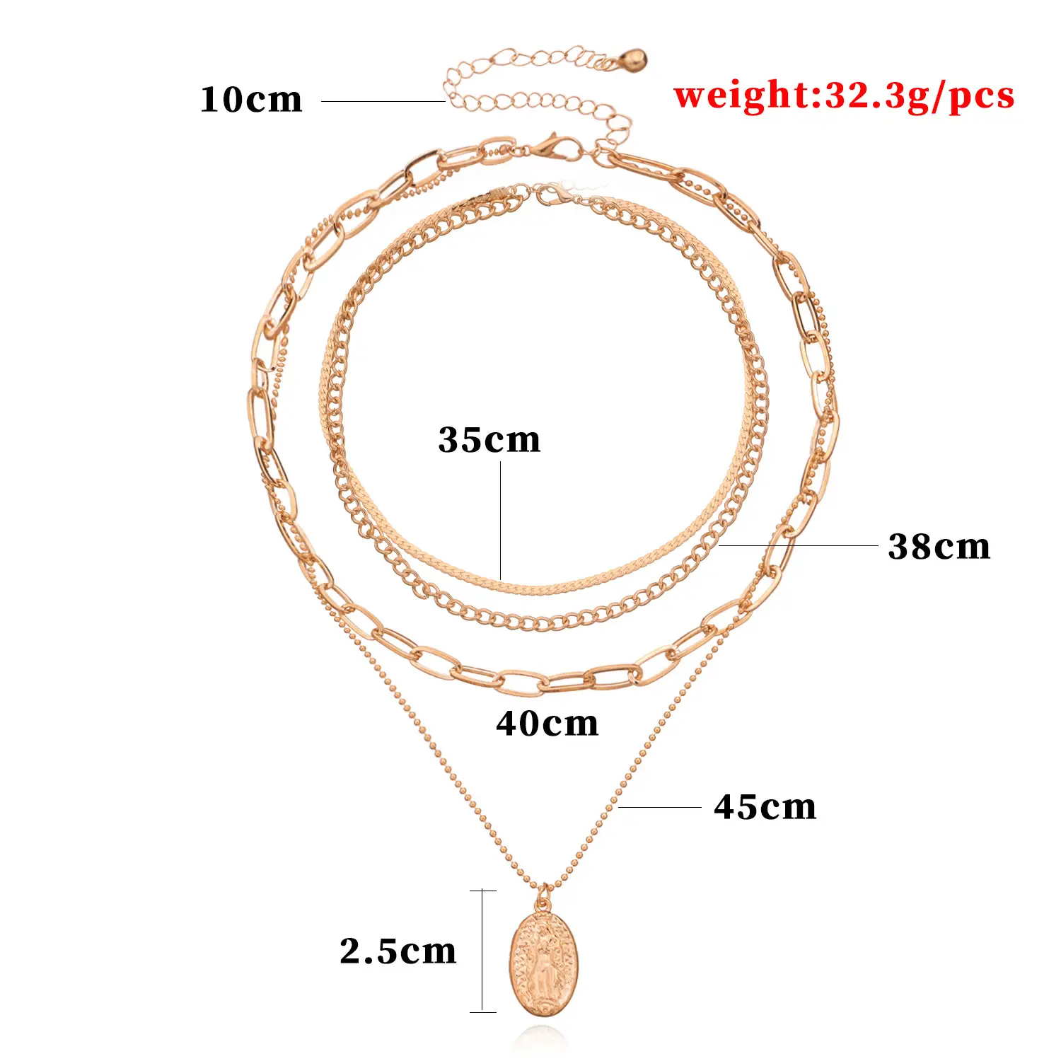 European & American Cross-Country Jewelry Multi Layer Chain Necklace Women - Image 7