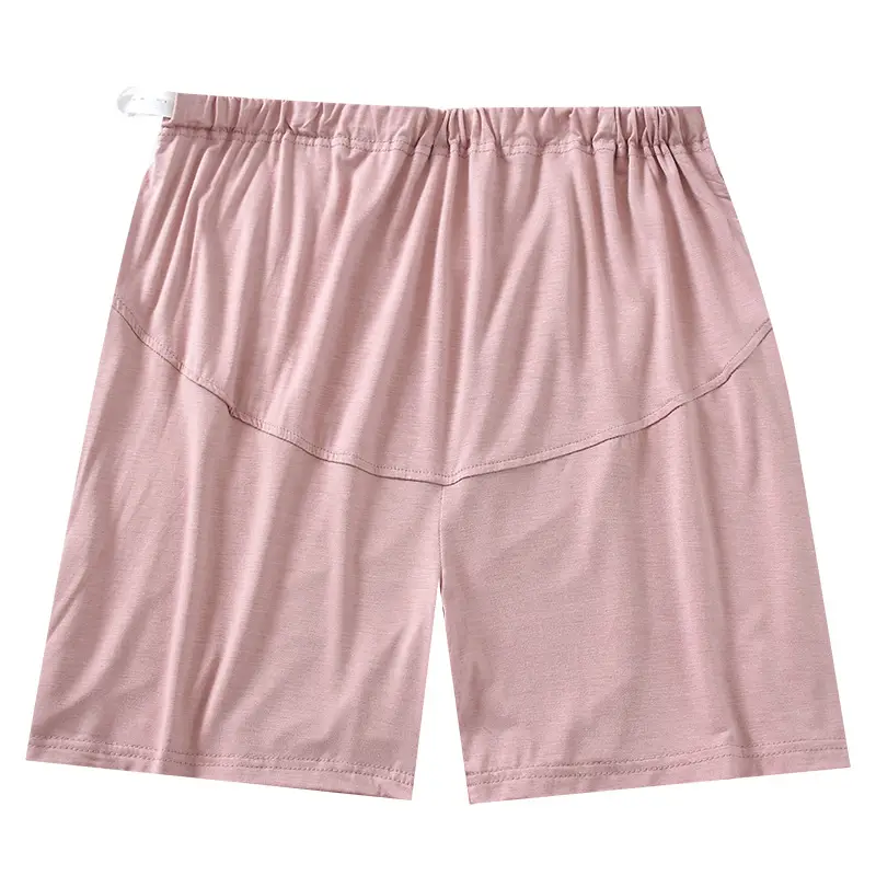 Black Thin High Waist Maternity Shorts Large