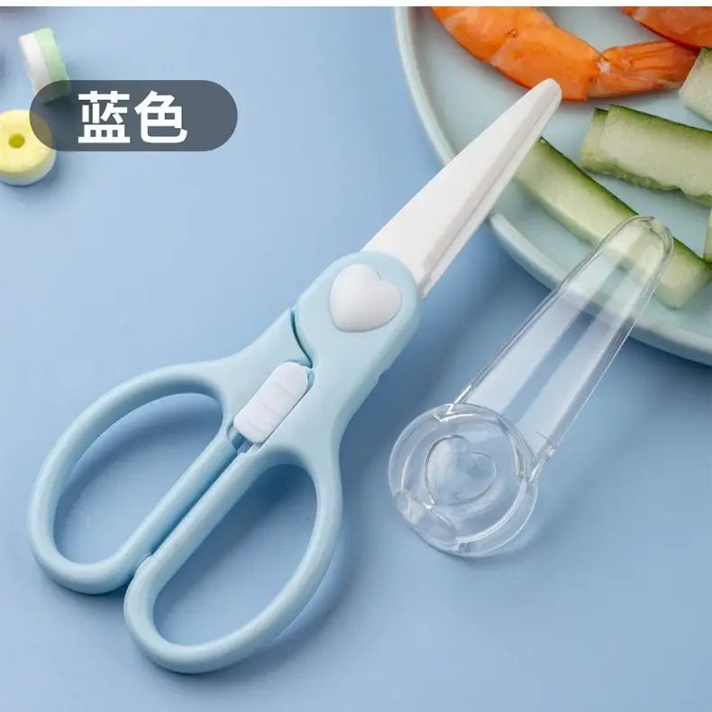 Ceramic Baby Food Scissors Portable Kitchen Use - Image 2
