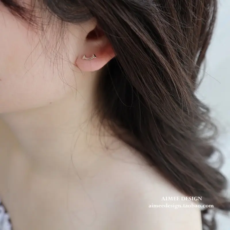 S925 Gold Plated Mini Earrings for Women