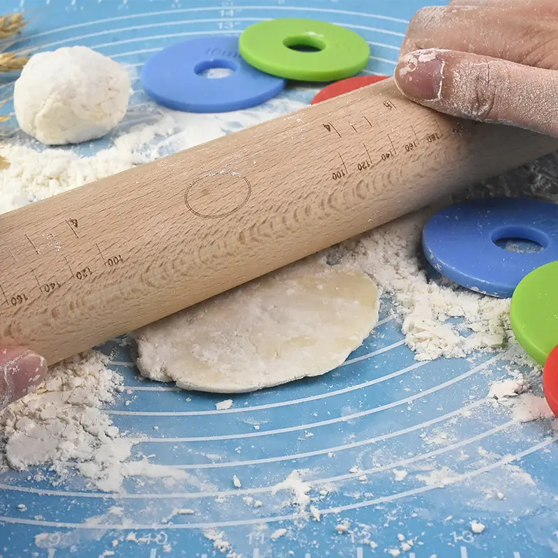 Stainless Steel Kneading Rolling Pin 17" Adjustable - Image 7