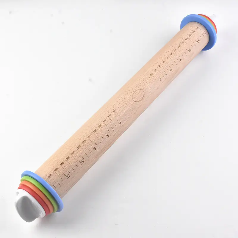 Stainless Steel Kneading Rolling Pin 17" Adjustable - Image 2