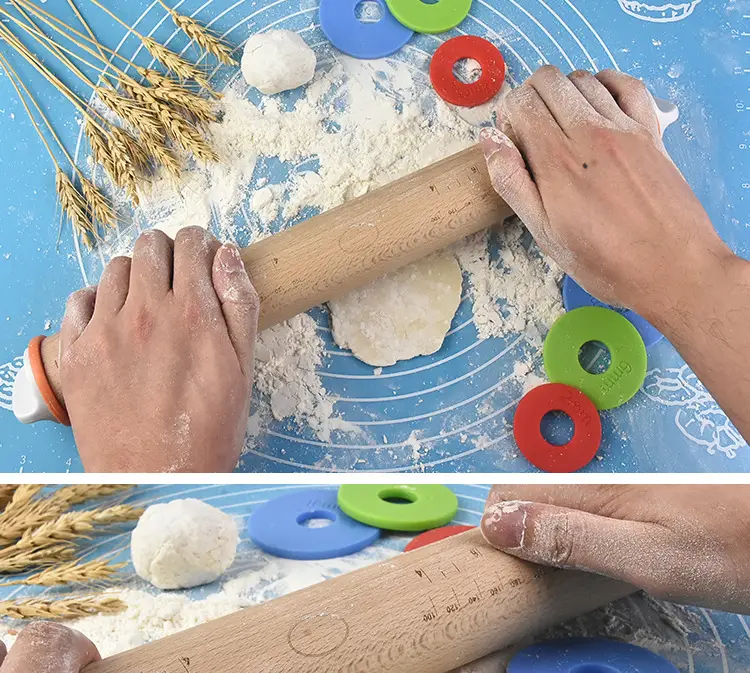 Stainless Steel Kneading Rolling Pin 17" Adjustable — feature 10
