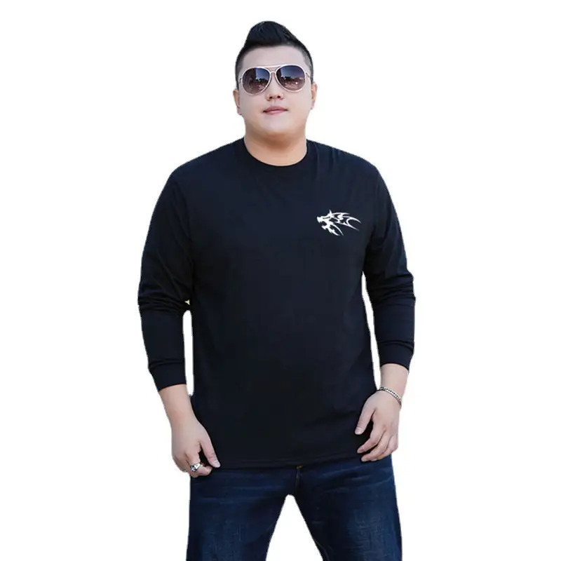 Men Long Sleeve Printed T-Shirt White Summer Trendy