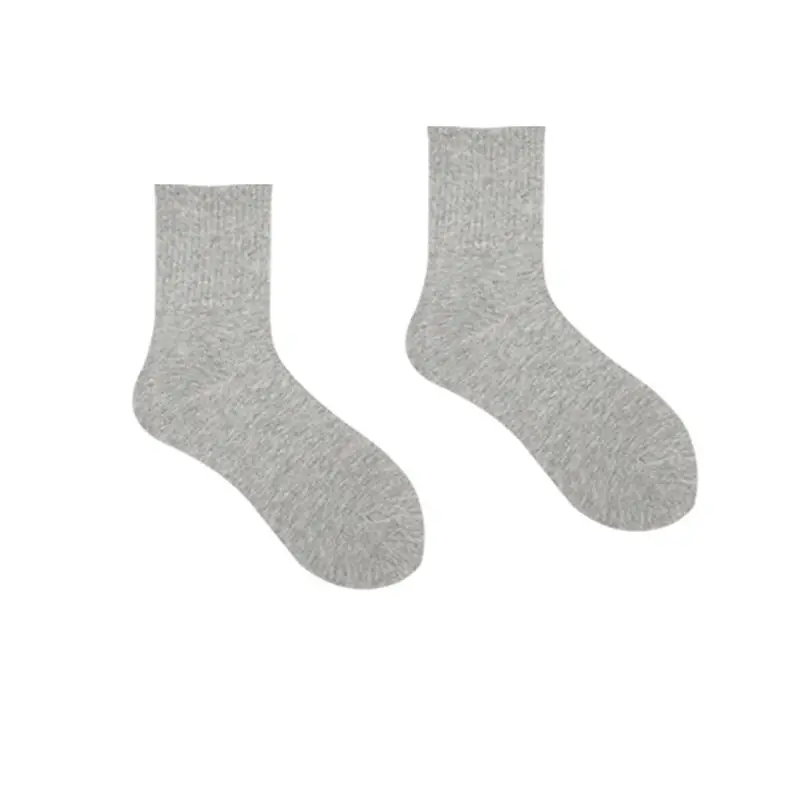 Solid color pile socks color Japanese short tube socks women's versatile candy color cotton socks men's wholesale neutral