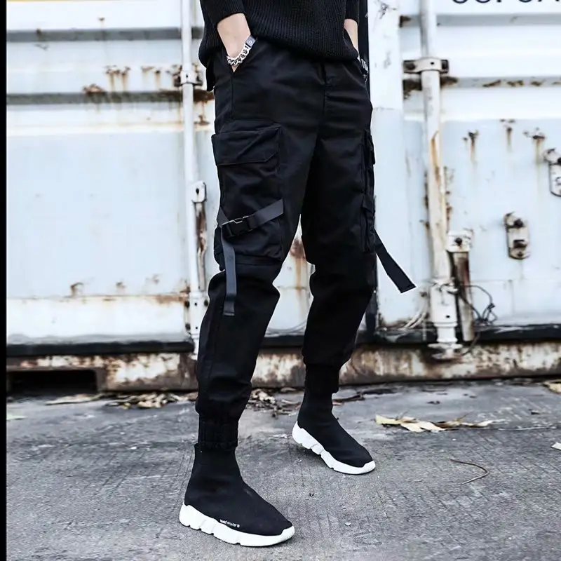 Men's Green Multi-Pocket Workwear Pants 2020 - Image 2