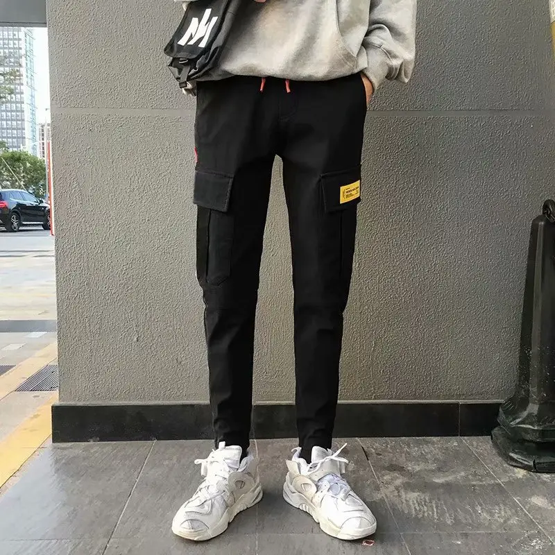 Men's Green Multi-Pocket Workwear Pants 2020 - Image 3