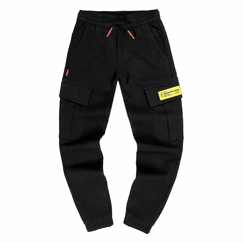 Men's Green Multi-Pocket Workwear Pants 2020 - Image 6