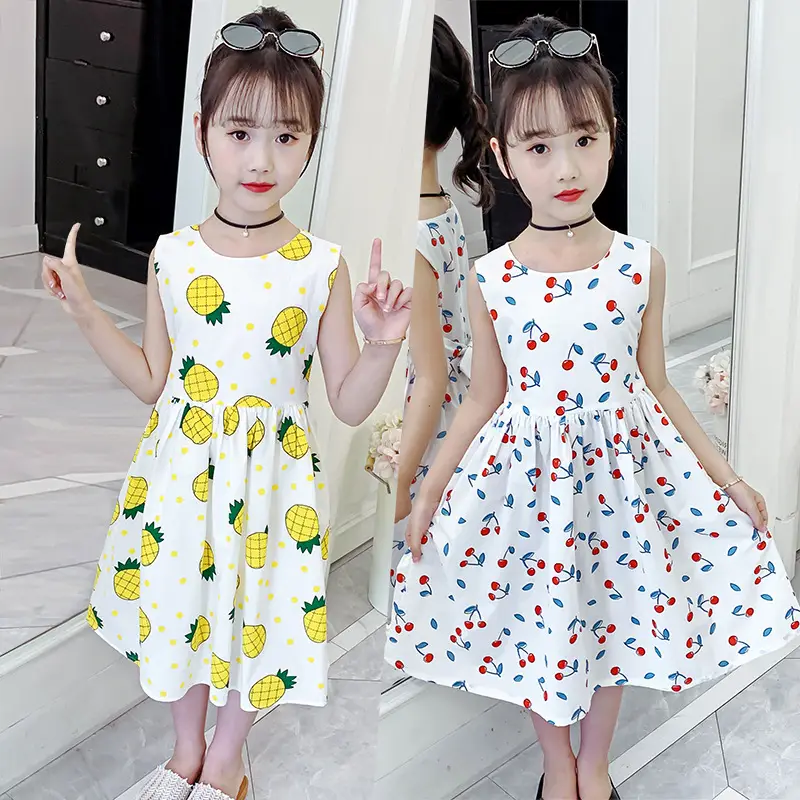 Girls Cotton Floral Long Skirt Dress 2025 - Image 19