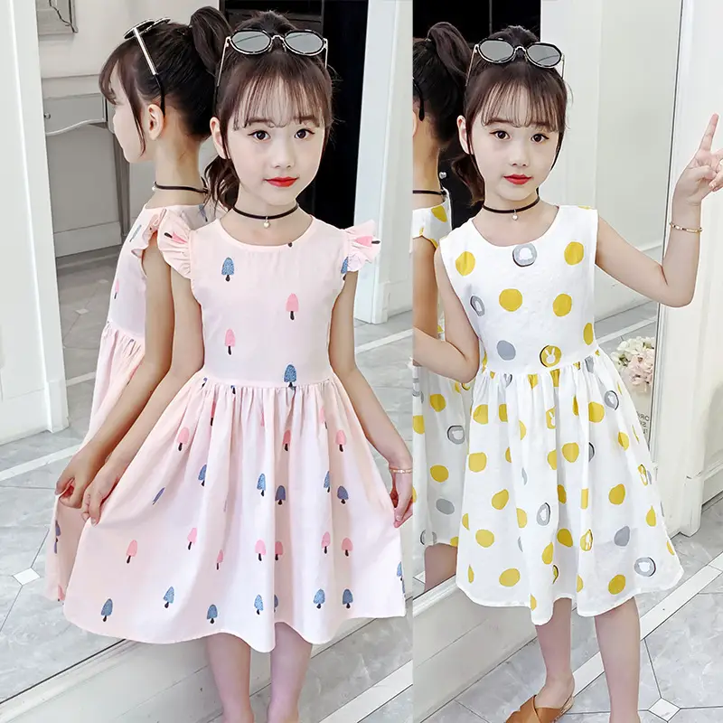 Girls Cotton Floral Long Skirt Dress 2025 - Image 21