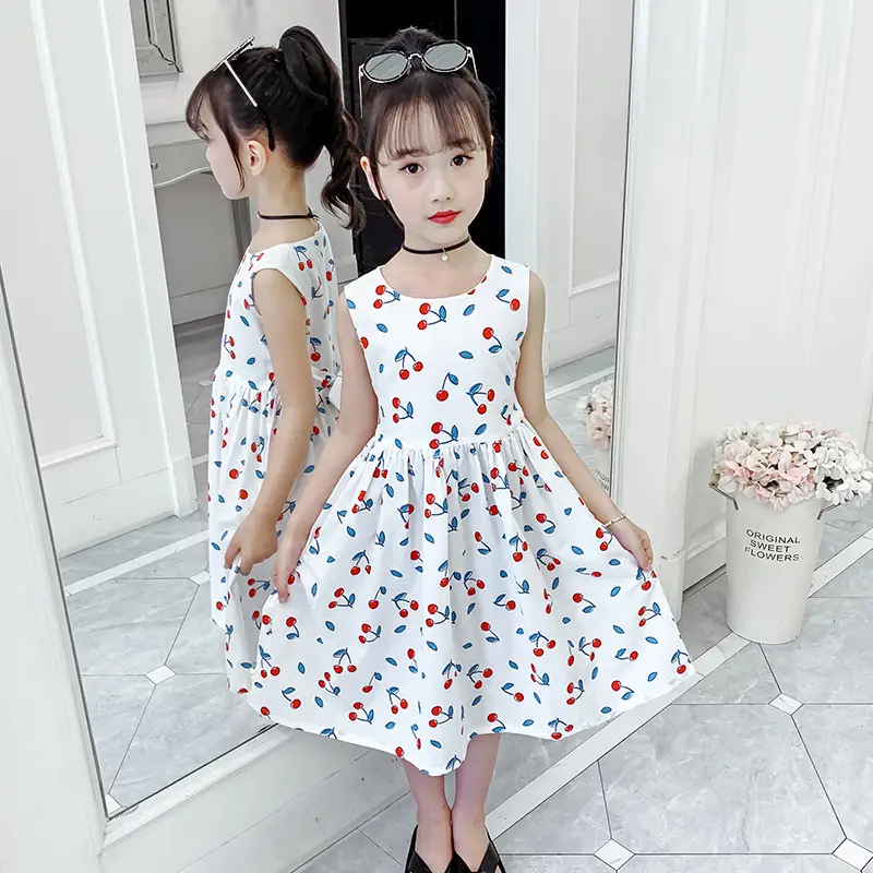 Girls Cotton Floral Long Skirt Dress 2025 - Image 10