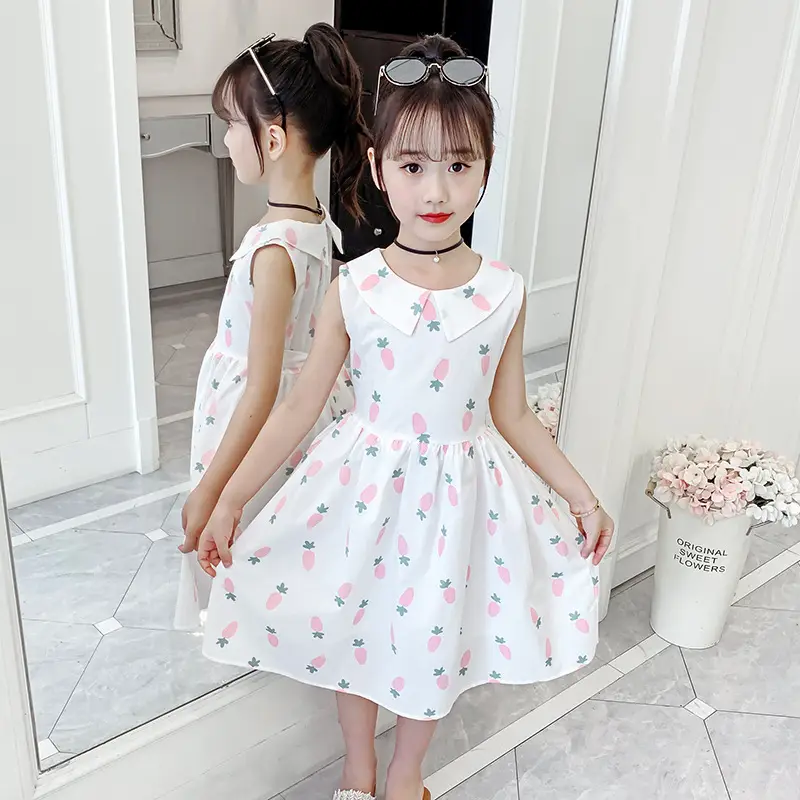 Girls Cotton Floral Long Skirt Dress 2025 - Image 11