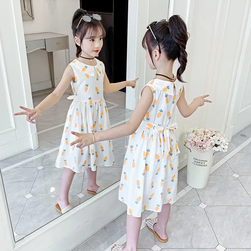 Girls Cotton Floral Long Skirt Dress 2025 - Image 12