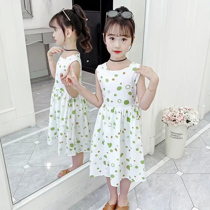Girls Cotton Floral Long Skirt Dress 2025 - Image 13