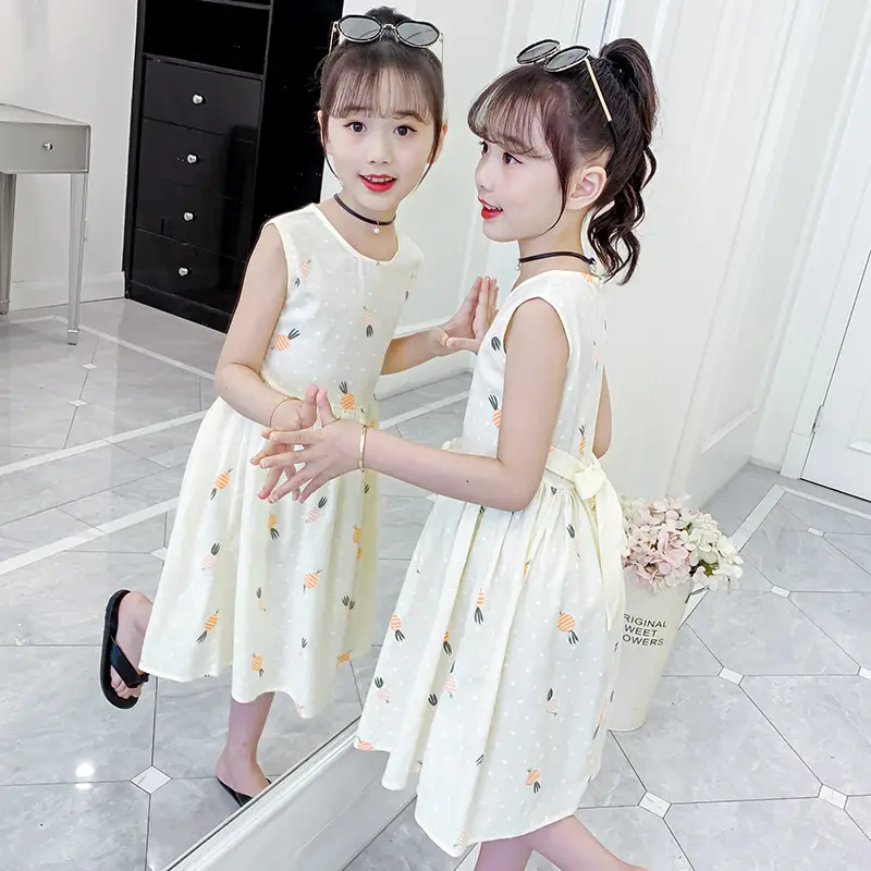 Girls Cotton Floral Long Skirt Dress 2025 - Image 16