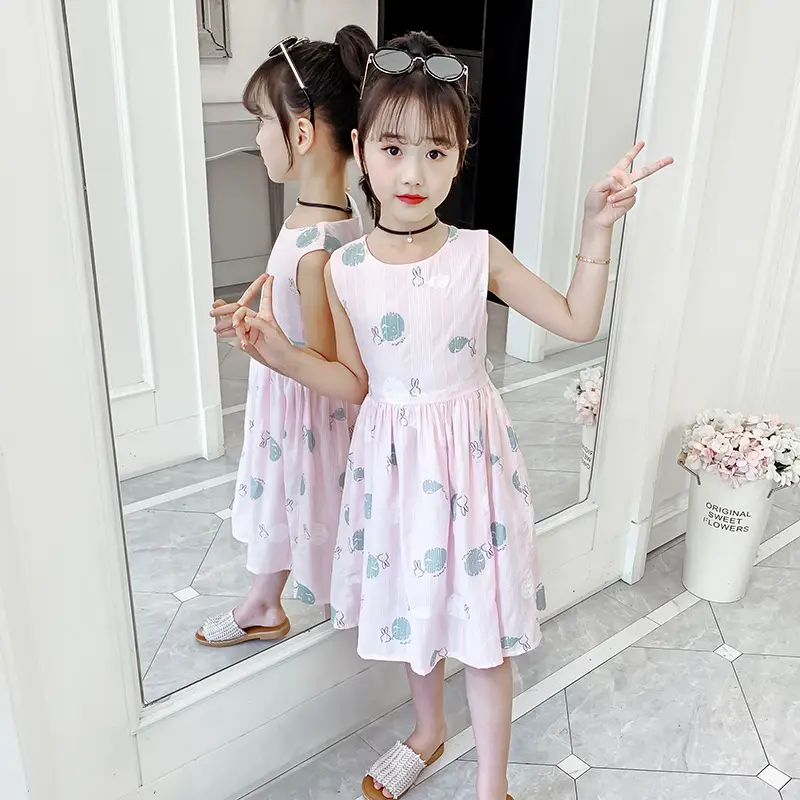 Girls Cotton Floral Long Skirt Dress 2025 - Image 17