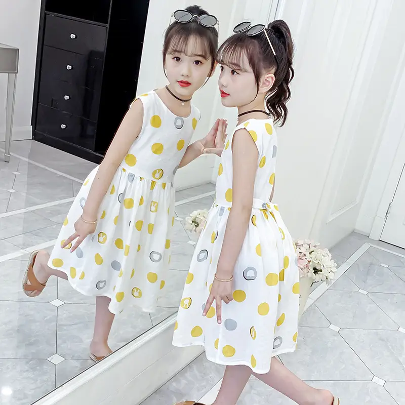 Girls Cotton Floral Long Skirt Dress 2025 - Image 6