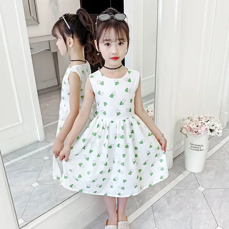 Girls Cotton Floral Long Skirt Dress 2025 - Image 8