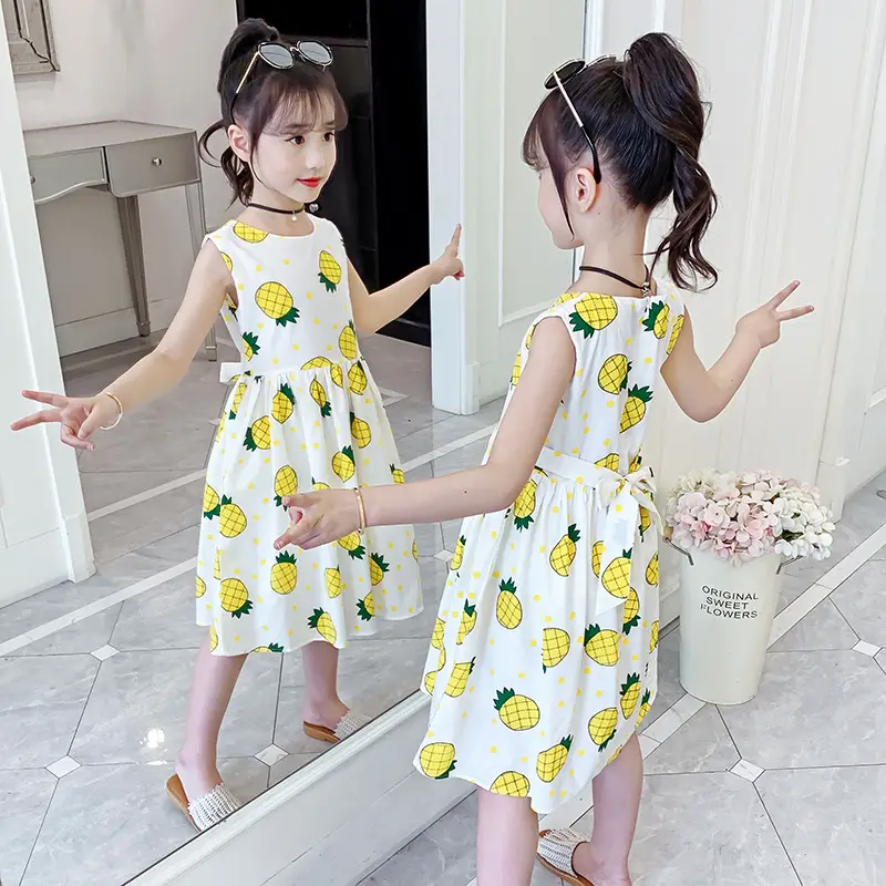 Girls Cotton Floral Long Skirt Dress 2025 - Image 9