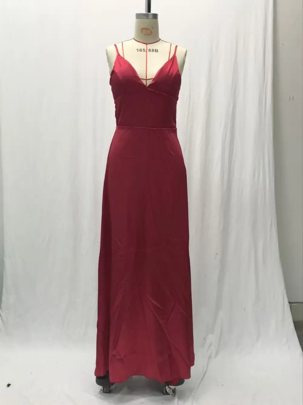 2025 Summer V Neck Pure Color Evening Dress — feature 16