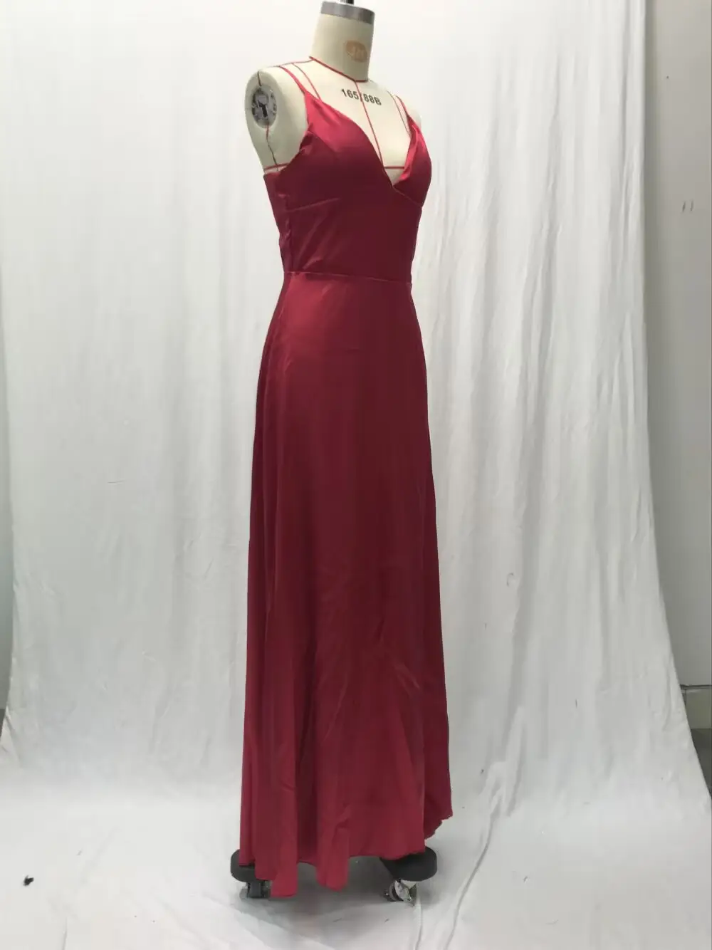 2025 Summer V Neck Pure Color Evening Dress — feature 17