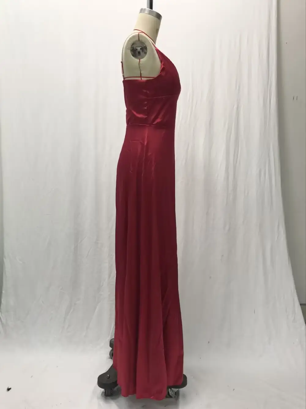 2025 Summer V Neck Pure Color Evening Dress — feature 18