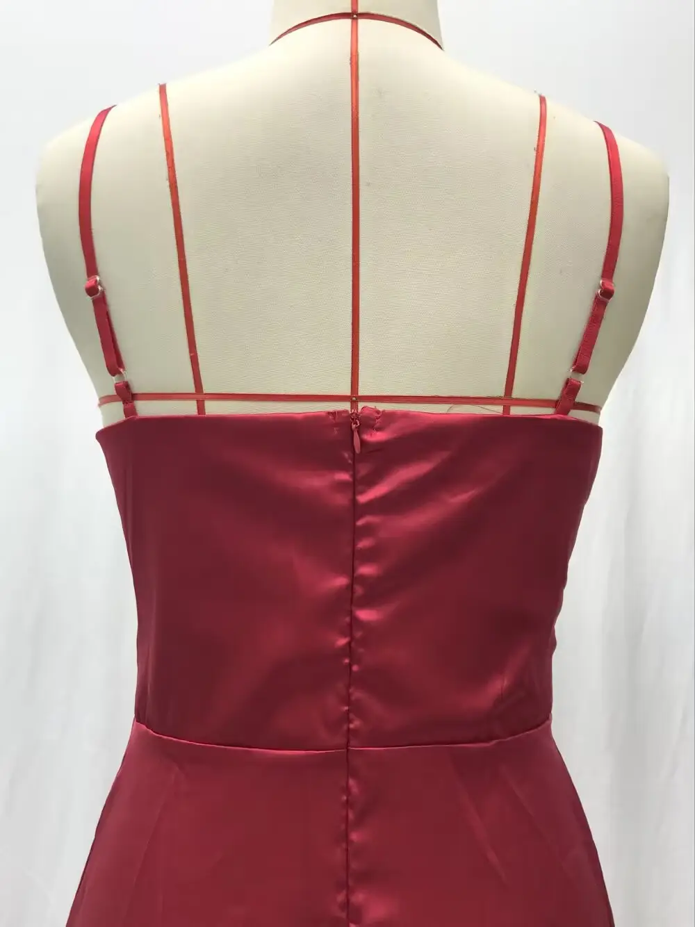 2025 Summer V Neck Pure Color Evening Dress — feature 20
