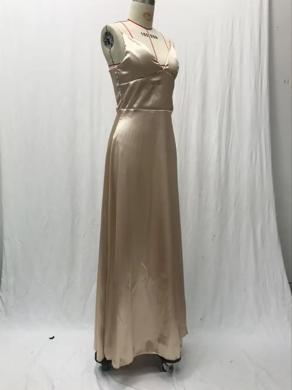 2025 Summer V Neck Pure Color Evening Dress — feature 25