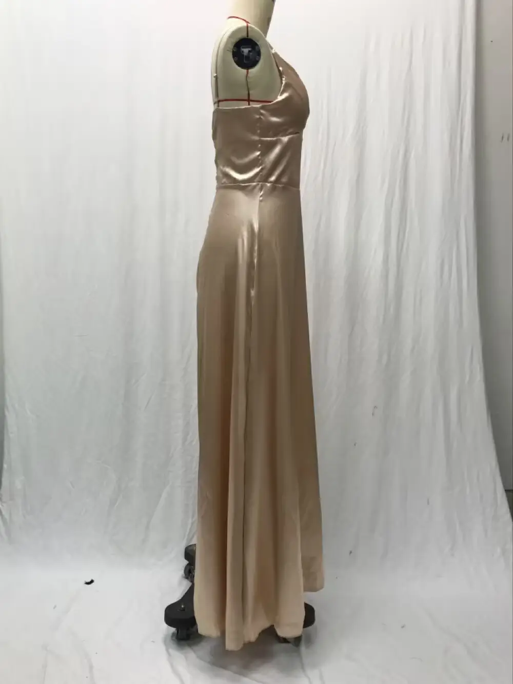 2025 Summer V Neck Pure Color Evening Dress — feature 26