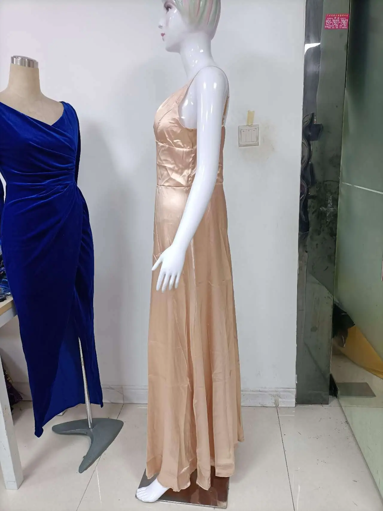 2025 Summer V Neck Pure Color Evening Dress — feature 34