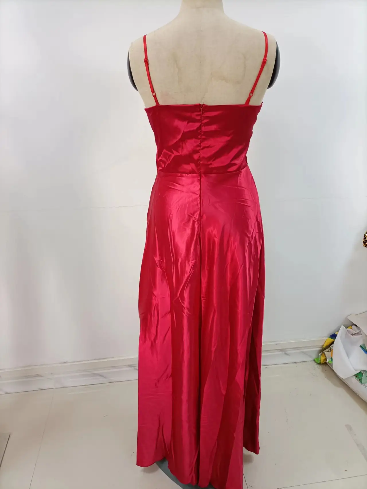 2025 Summer V Neck Pure Color Evening Dress — feature 40