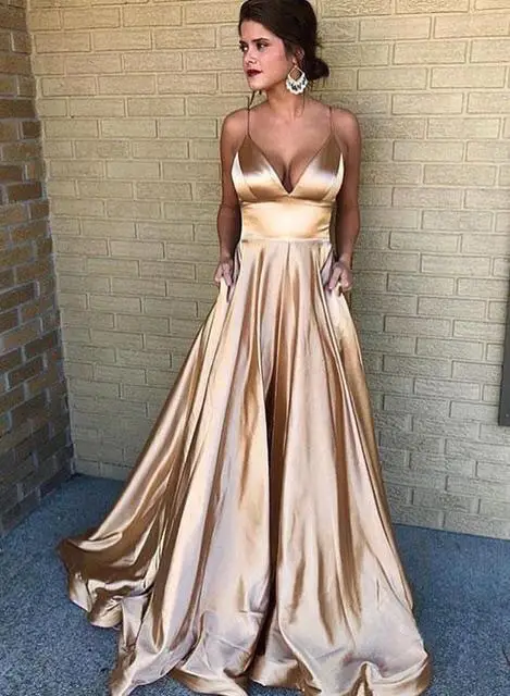 2025 Summer V Neck Pure Color Evening Dress - Image 2