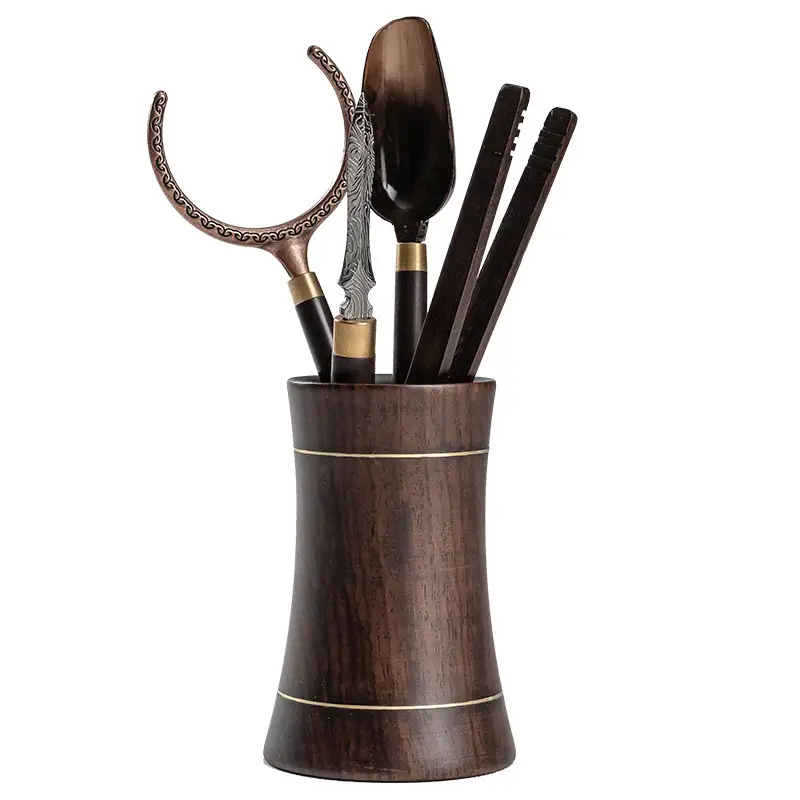 Ebony Wood Tea Cup Set for Men 6 Pcs 7.2x10.9cm - Image 7