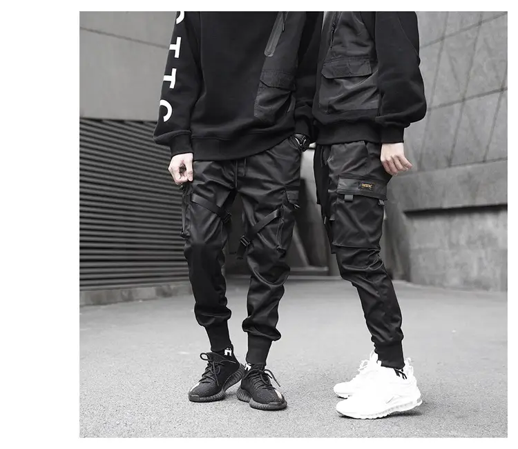 Men's Black Tactical Leg Pants with Cargo Compartment — feature 7