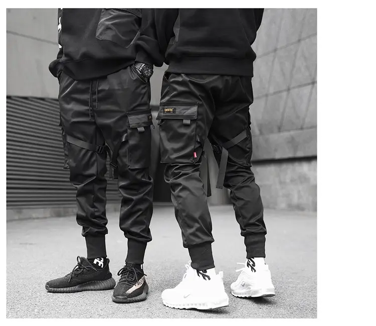 Men Black Tactical Cargo Pants Ankle Length — feature 3