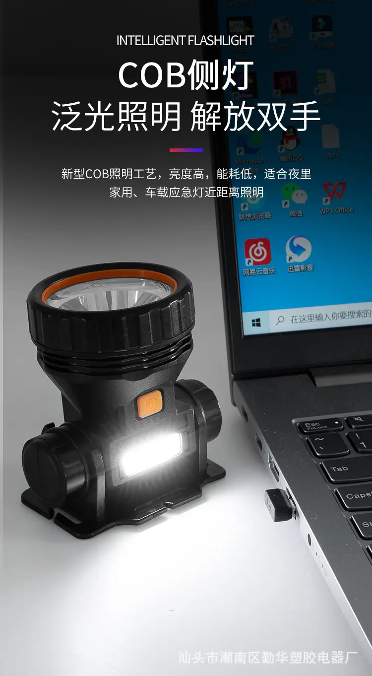 Rechargeable LED Headlamp Long Range Outdoor Use — feature 21