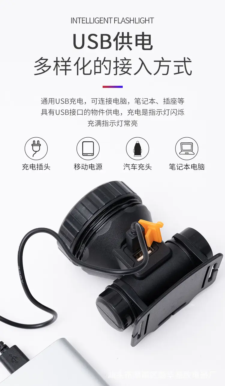 Rechargeable LED Headlamp Long Range Outdoor Use — feature 24