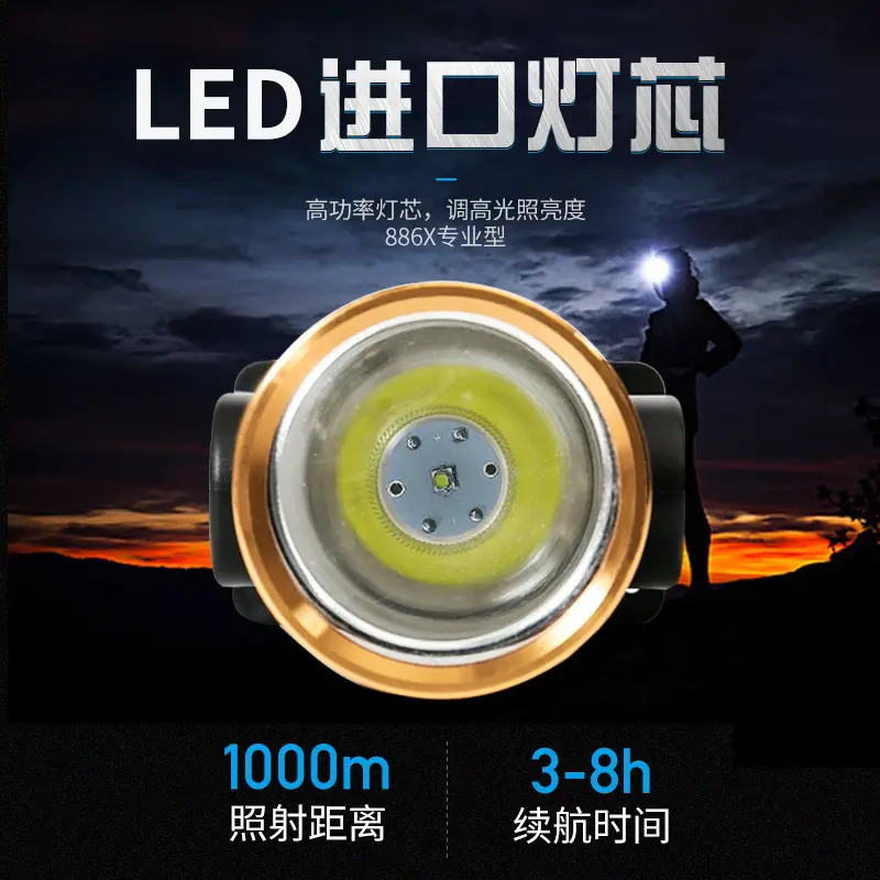 Rechargeable LED Headlamp Long Range Outdoor Use — feature 29